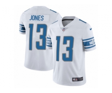 Men Nike Detroit Lions #13 T.J. Jones White Vapor Untouchable Limited Player NFL Jersey