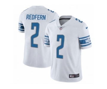 Men Nike Detroit Lions #2 Kasey Redfern White Vapor Untouchable Limited Player NFL Jersey