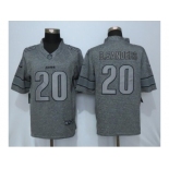 Men Nike Detroit Lions #20 Barry Sanders Gray Stitched Gridiron Gray Limited Jersey