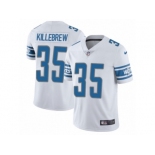 Men Nike Detroit Lions #35 Miles Killebrew White Vapor Untouchable Limited Player NFL Jersey