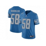 Men Nike Detroit Lions #58 Paul Worrilow Blue Team Color Vapor Untouchable Limited Player NFL Jersey