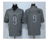 Men Nike Detroit Lions #9 Matthew Stafford Gray Stitched Gridiron Gray Limited Jersey