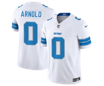 Men's Detroit Lions #0 Terrion Arnold White 2024 Draft F.U.S.E. Vapor Untouchable Limited Football Stitched Jersey