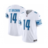 Men's Detroit Lions #14 Amon-Ra St. Brown White 2023 F.U.S.E. Vapor Untouchable Limited Football Stitched Jersey