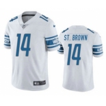 Men's Detroit Lions #14 Amon Ra St Brown White Vapor Untouchable Limited Stitched Jersey