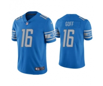 Men's Detroit Lions #16 Jared Goff Blue Vapor Untouchable Limited Stitched Football Jersey