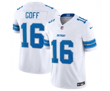 Men's Detroit Lions #16 Jared Goff White 2024 F.U.S.E. Vapor Limited Football Stitched Jersey