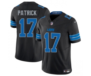 Men's Detroit Lions #17 Tim Patrickn Black 2024 F.U.S.E. 2nd Alternate Vapor Limited Football Stitched Jersey