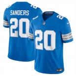 Men's Detroit Lions #20 Barry Sanders Blue 2024 F.U.S.E. Vapor Limited Stitched Jersey