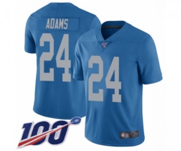 Men's Detroit Lions #24 Andrew Adams Blue Alternate Vapor Untouchable Limited Player 100th Season Football Jersey