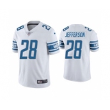 Men's Detroit Lions #28 Jermar Jefferson White Vapor Untouchable Limited Stitched Football Jersey