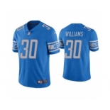 Men's Detroit Lions #30 Jamaal Williams Blue Vapor Untouchable Limited Stitched Jersey