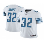 Men's Detroit Lions #32 DAndre Swift White Vapor Untouchable Limited Stitched NFL Jersey