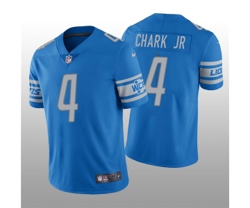 Men's Detroit Lions #4 DJ Chark Jr. Blue Vapor Untouchable Limited Stitched Jersey