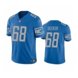 Men's Detroit Lions #68 Taylor Decker Blue 2023 F.U.S.E. Vapor Untouchable Limited Stitched Jersey