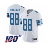 Men's Detroit Lions #88 T.J. Hockenson White Vapor Untouchable Limited Player 100th Season Football Jersey