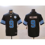 Men's Detroit Lions #9 Jameson Williams Black 2024 F.U.S.E. 2nd Alternate With Patch Vapor Limited Stitched Jersey