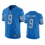 Men's Detroit Lions #9 Jameson Williams Blue Vapor Untouchable Limited Stitched Jersey