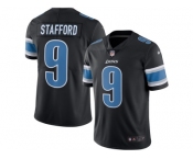 Men's Detroit Lions #9 Matthew Stafford Nike Black Color Rush Limited Jersey