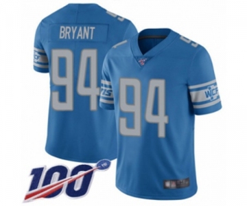 Men's Detroit Lions #94 Austin Bryant Blue Team Color Vapor Untouchable Limited Player 100th Season Football Jersey