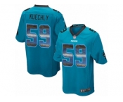 Men's Nike Carolina Panthers #59 Luke Kuechly Limited Blue Strobe NFL Jersey