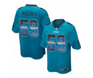 Men's Nike Carolina Panthers #59 Luke Kuechly Limited Blue Strobe NFL Jersey