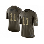 Men's Nike Detroit Lions #11 Marvin Jones Jr Limited Green Salute to Service NFL Jersey