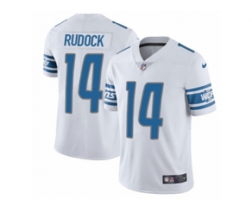 Men's Nike Detroit Lions #14 Jake Rudock Vapor Untouchable Limited White NFL Jersey