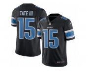 Men's Nike Detroit Lions #15 Golden Tate III Limited Black Rush NFL Jersey