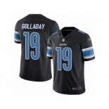 Men's Nike Detroit Lions #19 Kenny Golladay Limited Black Rush NFL Jersey