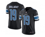 Men's Nike Detroit Lions #19 Kenny Golladay Limited Black Rush NFL Jersey