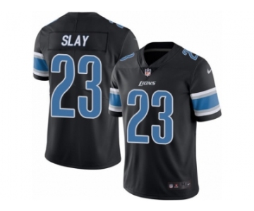 Men's Nike Detroit Lions #23 Darius Slay Limited Black Rush NFL Jersey