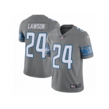 Men's Nike Detroit Lions #24 Nevin Lawson Limited Steel Rush NFL Jersey