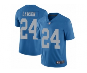 Men's Nike Detroit Lions #24 Nevin Lawson Vapor Untouchable Limited Blue Alternate NFL Jersey