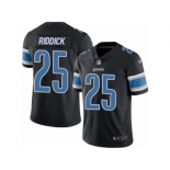 Men's Nike Detroit Lions #25 Theo Riddick Limited Black Rush NFL Jersey