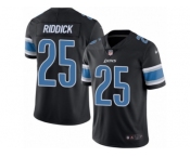 Men's Nike Detroit Lions #25 Theo Riddick Limited Black Rush NFL Jersey