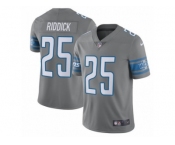 Men's Nike Detroit Lions #25 Theo Riddick Limited Steel Rush NFL Jersey