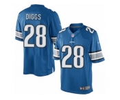 Men's Nike Detroit Lions #28 Quandre Diggs Limited Light Blue Team Color NFL Jersey