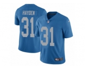 Men's Nike Detroit Lions #31 D.J. Hayden Limited Blue Alternate NFL Jersey