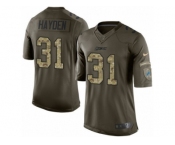 Men's Nike Detroit Lions #31 D.J. Hayden Limited Green Salute to Service NFL Jersey