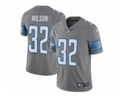 Men's Nike Detroit Lions #32 Tavon Wilson Limited Steel Rush NFL Jersey