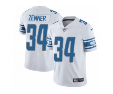 Men's Nike Detroit Lions #34 Zach Zenner Vapor Untouchable Limited White NFL Jersey