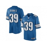 Men's Nike Detroit Lions #39 Johnthan Banks Limited Light Blue Team Color NFL Jersey