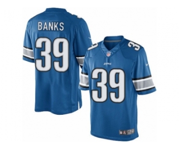 Men's Nike Detroit Lions #39 Johnthan Banks Limited Light Blue Team Color NFL Jersey