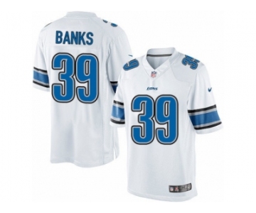 Men's Nike Detroit Lions #39 Johnthan Banks Limited White NFL Jersey