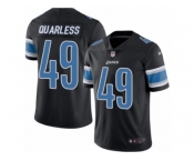 Men's Nike Detroit Lions #49 Andrew Quarless Limited Black Rush NFL Jersey