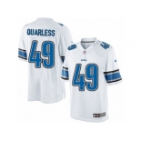 Men's Nike Detroit Lions #49 Andrew Quarless Limited White NFL Jersey