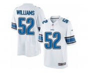 Men's Nike Detroit Lions #52 Antwione Williams Limited White NFL Jersey