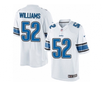 Men's Nike Detroit Lions #52 Antwione Williams Limited White NFL Jersey