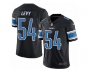 Men's Nike Detroit Lions #54 DeAndre Levy Limited Black Rush NFL Jersey